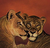 Dyrisk Palett - Løver Pris: Solgt